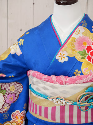 FR-005　青地古典　振袖