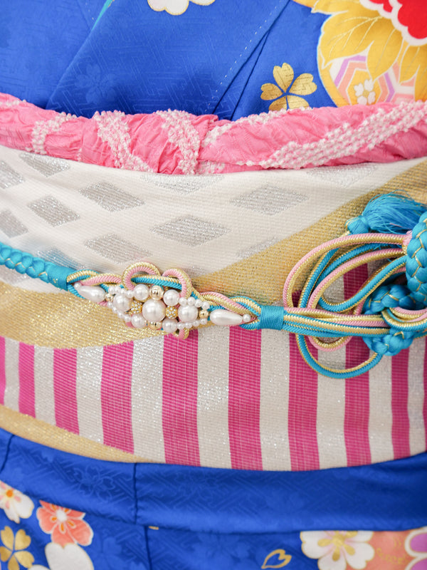 FR-005　青地古典　振袖