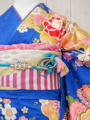 FR-005　青地古典　振袖