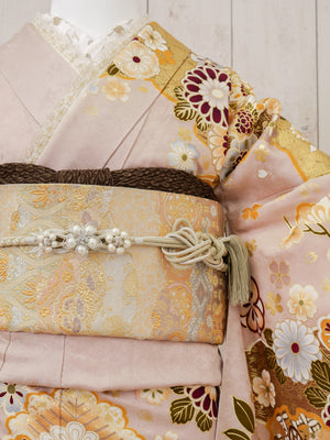 FR-013　ピンクベージュ　振袖