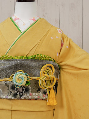 FR-032　黄色桜　振袖