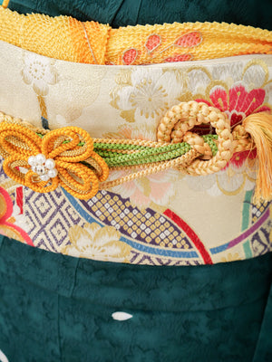 FJ-001   青緑小花　振袖