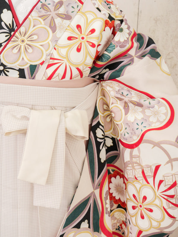 KR-135/ピンク七宝　卒業袴