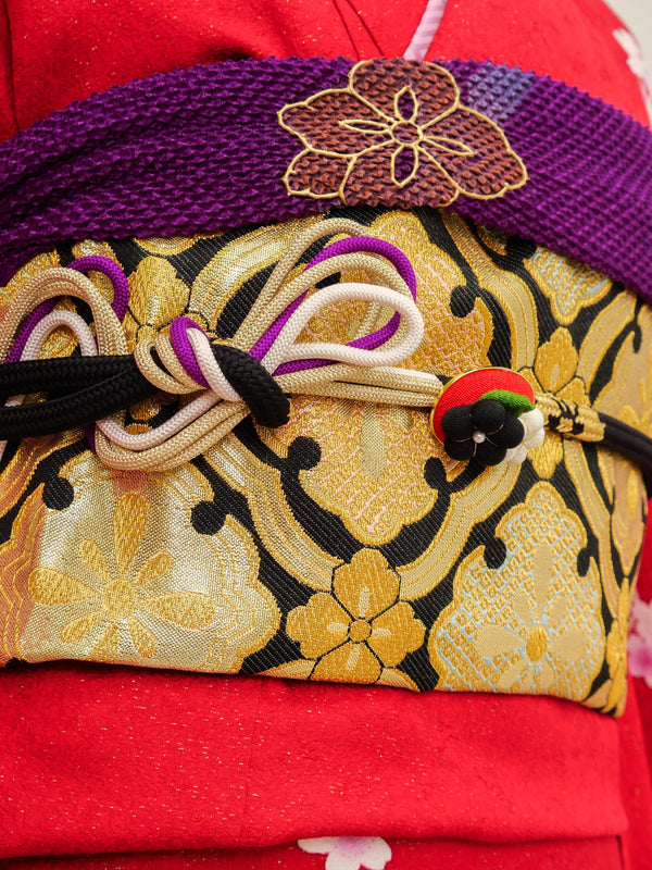 FR-055　赤地枝垂れ桜　振袖