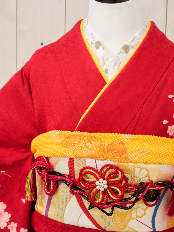 FR-060　赤地枝垂れ桜　振袖