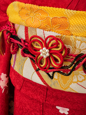 FR-060　赤地枝垂れ桜　振袖