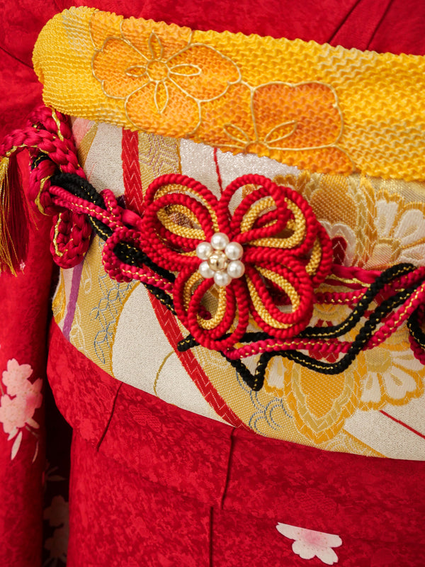 FR-060　赤地枝垂れ桜　振袖