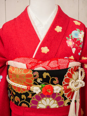FR-070   赤地手まり　振袖