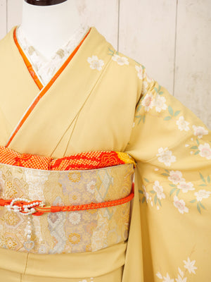 FR-072　黄色地古典　振袖