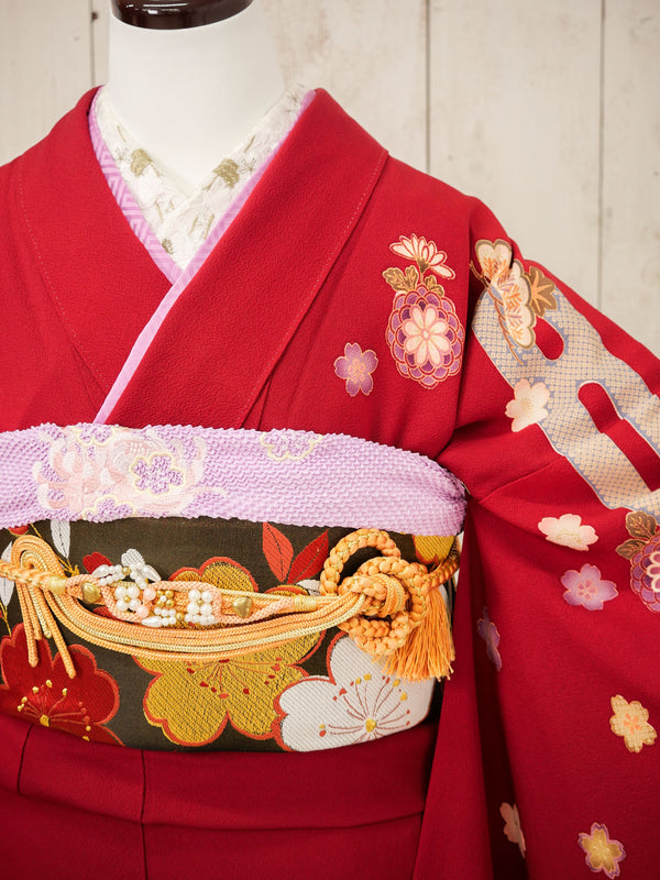 FR-082　赤地古典　振袖