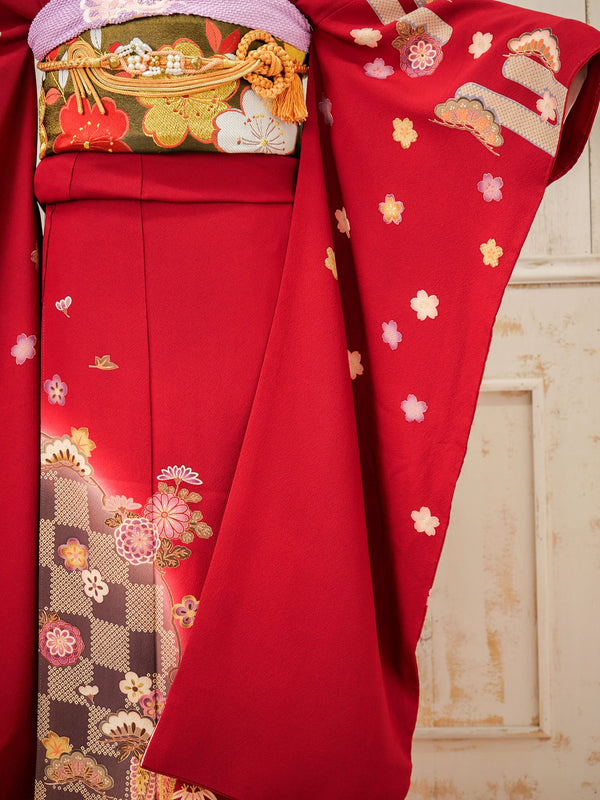 FR-082　赤地古典　振袖