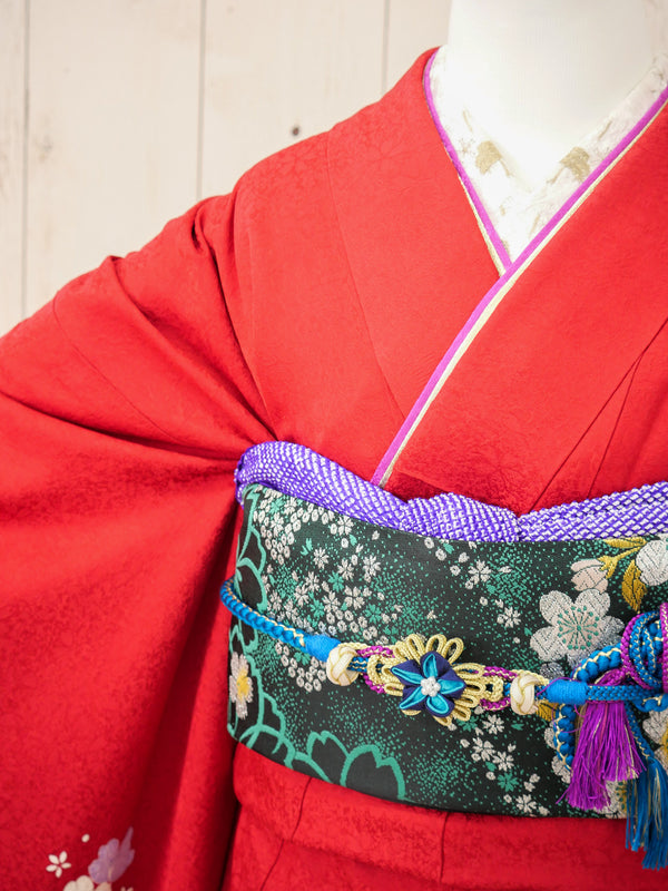 FK-001　紅花の雅　振袖