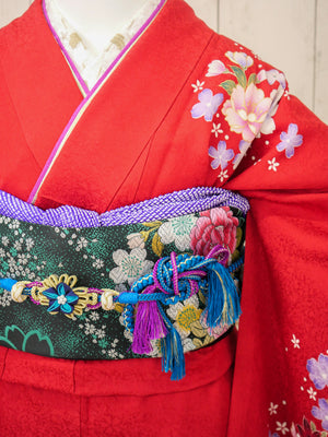 FK-001　紅花の雅　振袖