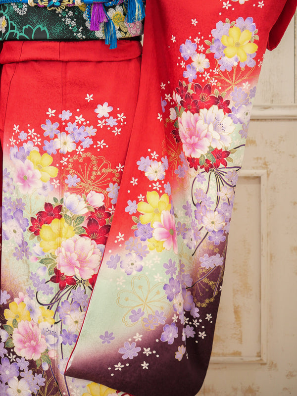 FK-001　紅花の雅　振袖