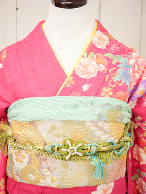 FK-007　花恋ピンク 振袖