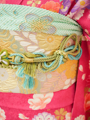 FK-007　花恋ピンク 振袖