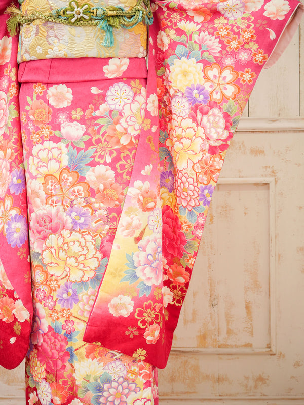FK-007　花恋ピンク 振袖