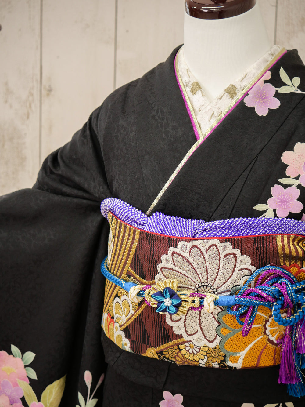 FK-008　夜桜ローズ　振袖