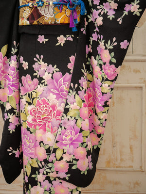 FK-008　夜桜ローズ　振袖