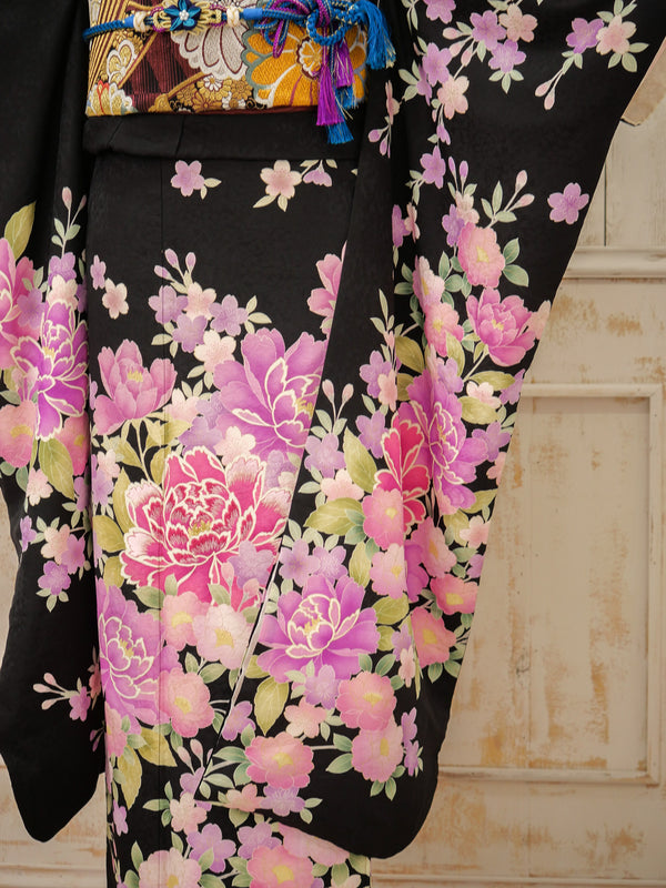 FK-008　夜桜ローズ　振袖