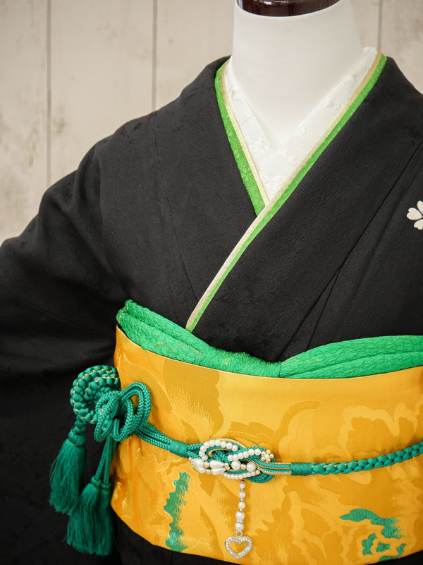 FK-045　黒地桜　振袖.