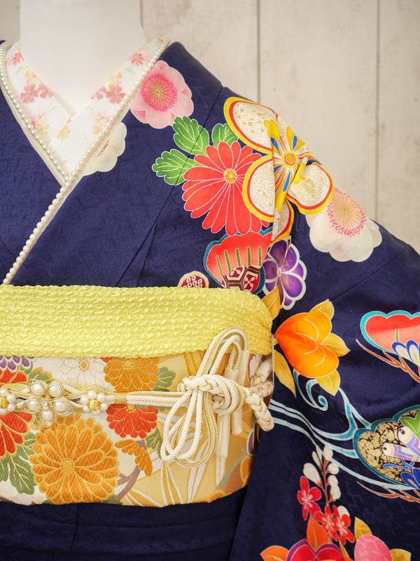 FI-004　雅な蒼花　振袖