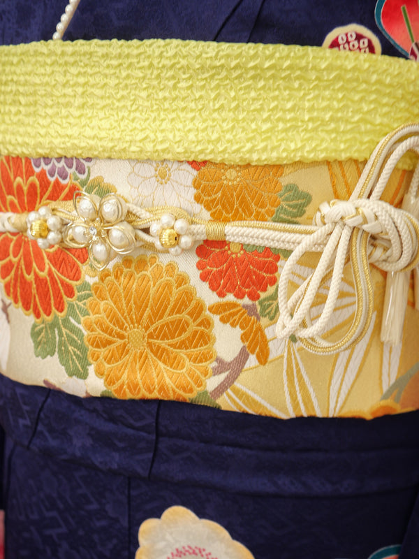 FI-004　雅な蒼花　振袖