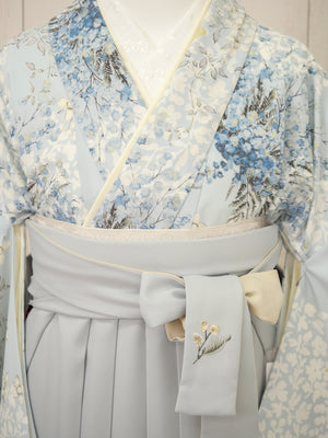 KR-128/ブルパウダーミモザ　卒業袴