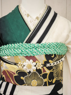 FI-007   グリーンレトロポップ　振袖