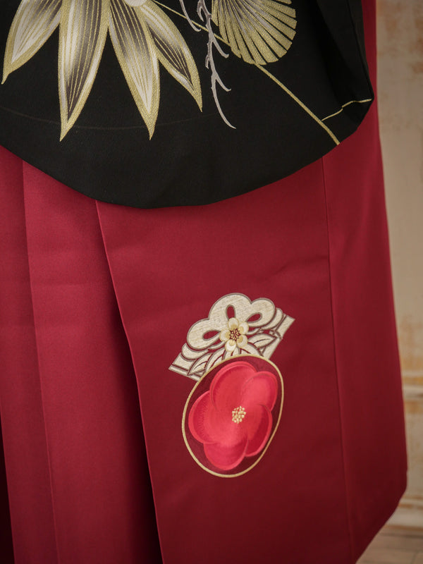 KR-138/JAPAN STYLE×中村里砂 黒片身替り　卒業袴