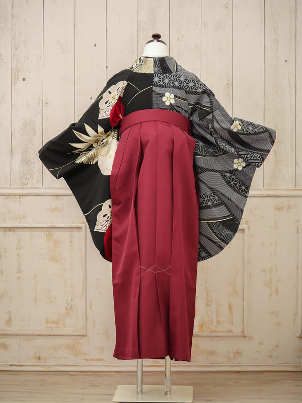 KR-138/JAPAN STYLE×中村里砂 黒片身替り　卒業袴