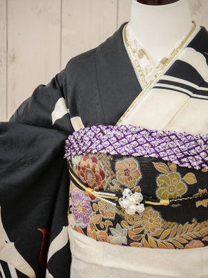 FI-009　白黒カラーリリー　振袖