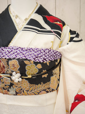 FI-009　白黒カラーリリー　振袖