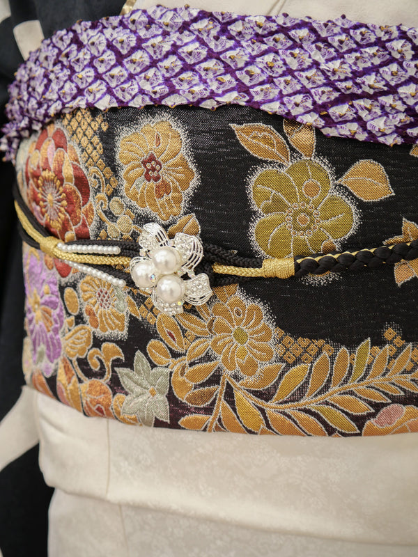 FI-009　白黒カラーリリー　振袖