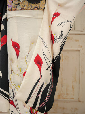 FI-009　白黒カラーリリー　振袖