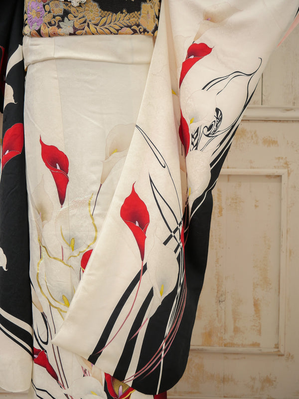 FI-009　白黒カラーリリー　振袖