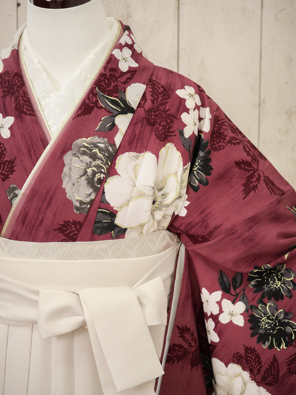 KR-144/JILL STUART クチナシバーガンディ　卒業袴