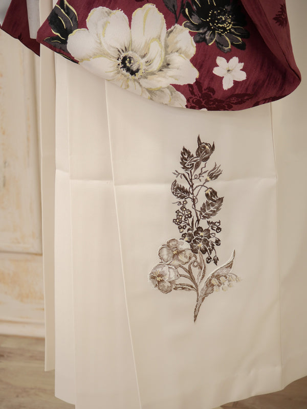 KR-144/JILL STUART クチナシバーガンディ　卒業袴