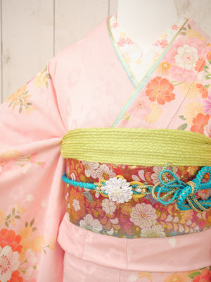 FI-016　桃色桜花　振袖