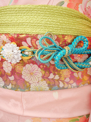 FI-016　桃色桜花　振袖