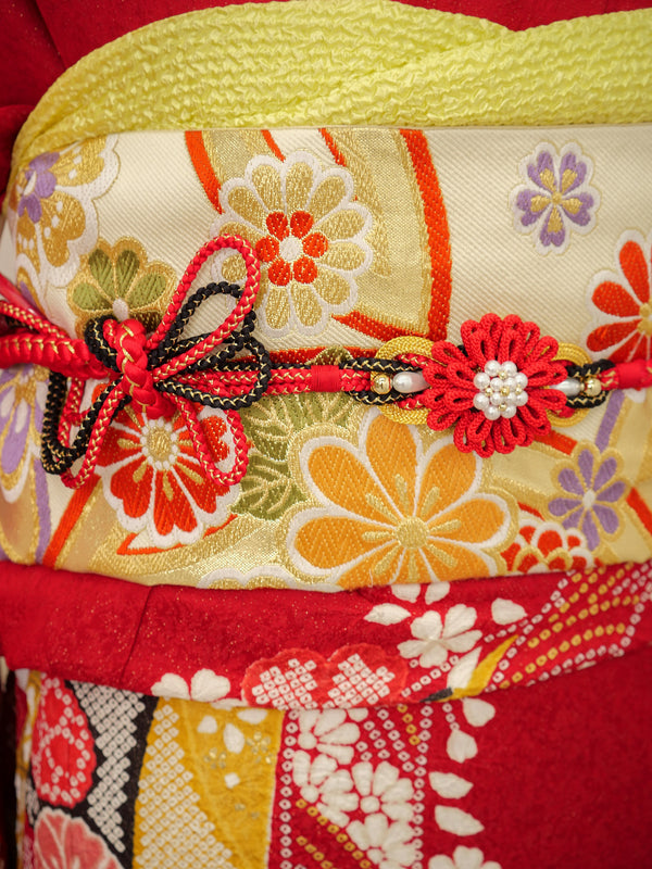 FI-022   紅花繚乱（こうかりょうらん）　振袖