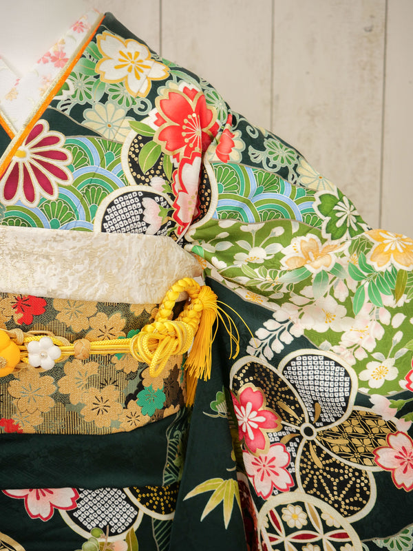 FI-027　翠緑の花宴　振袖