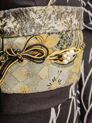 FI-040　飛翔の翼・紫黒グラデ　振袖