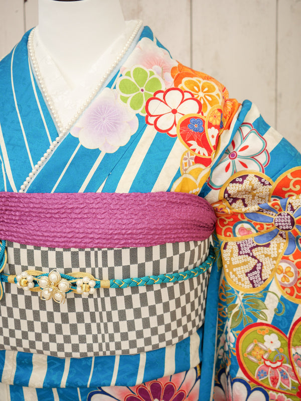 FI-050　縞彩の花宴　振袖