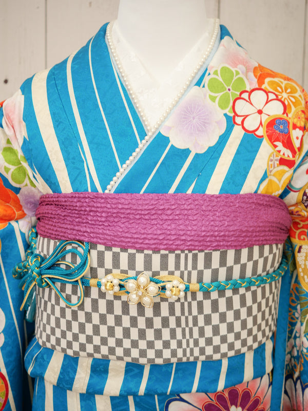 FI-050　縞彩の花宴　振袖