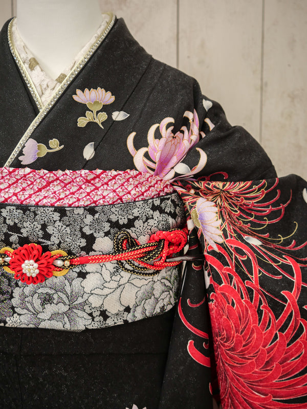 FI-055　黒菊シンフォニー　振袖