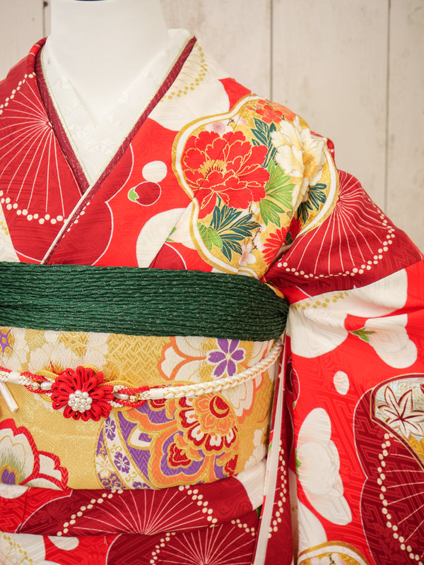 FI-056　紅梅の華かさね　振袖