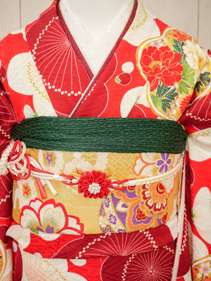 FI-056　紅梅の華かさね　振袖