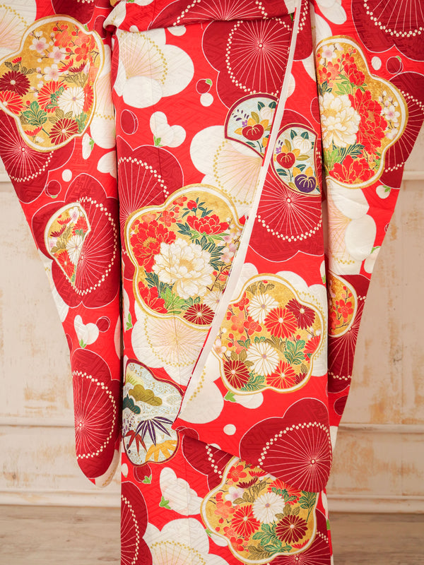 FI-056　紅梅の華かさね　振袖