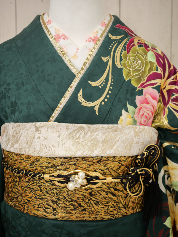 FI-066　翠の薔薇　振袖